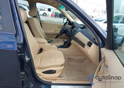 2007 BMW X3 3.0Si from USA, damaged, VIN WBXPC93427WF03325